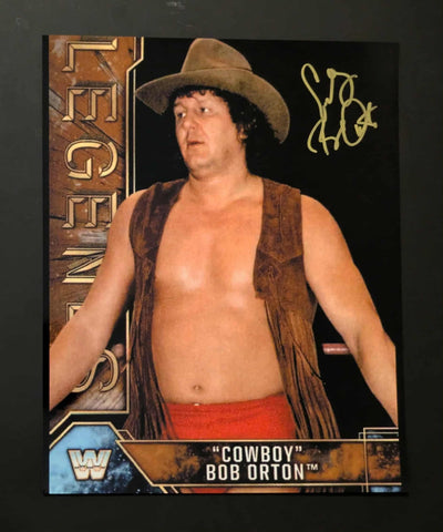 Cowboy Bob Orton Pose 5 Signed Photo COA