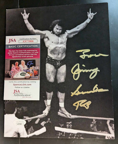 Jimmy Snuka Pose 1 Signed Photo JSA COA