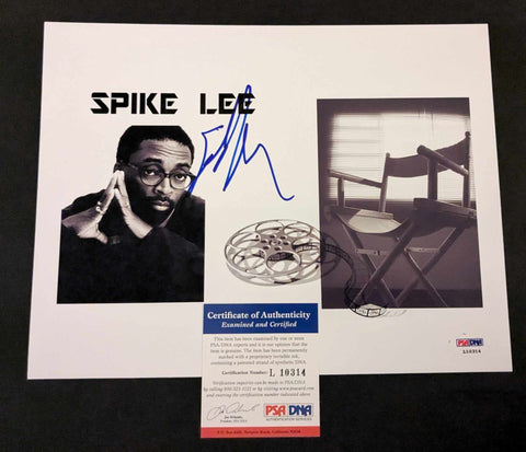 Spike Lee Signed Photo 8.5x11 Size PSA/DNA COA