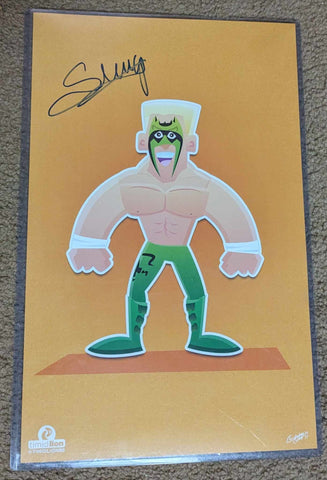 Sting 11x17 Signed Unique Illustration Photo COA