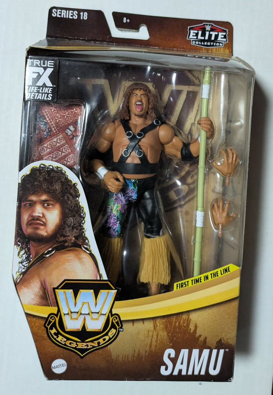 WWE Elite Legends Series 18 Samu CHASE Headshrinkers Action Figure