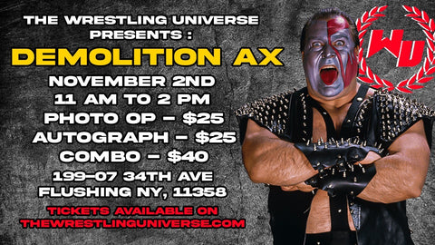 In-Store Meet & Greet with Demolition AX Sat Nov 2nd 11AM-2PM