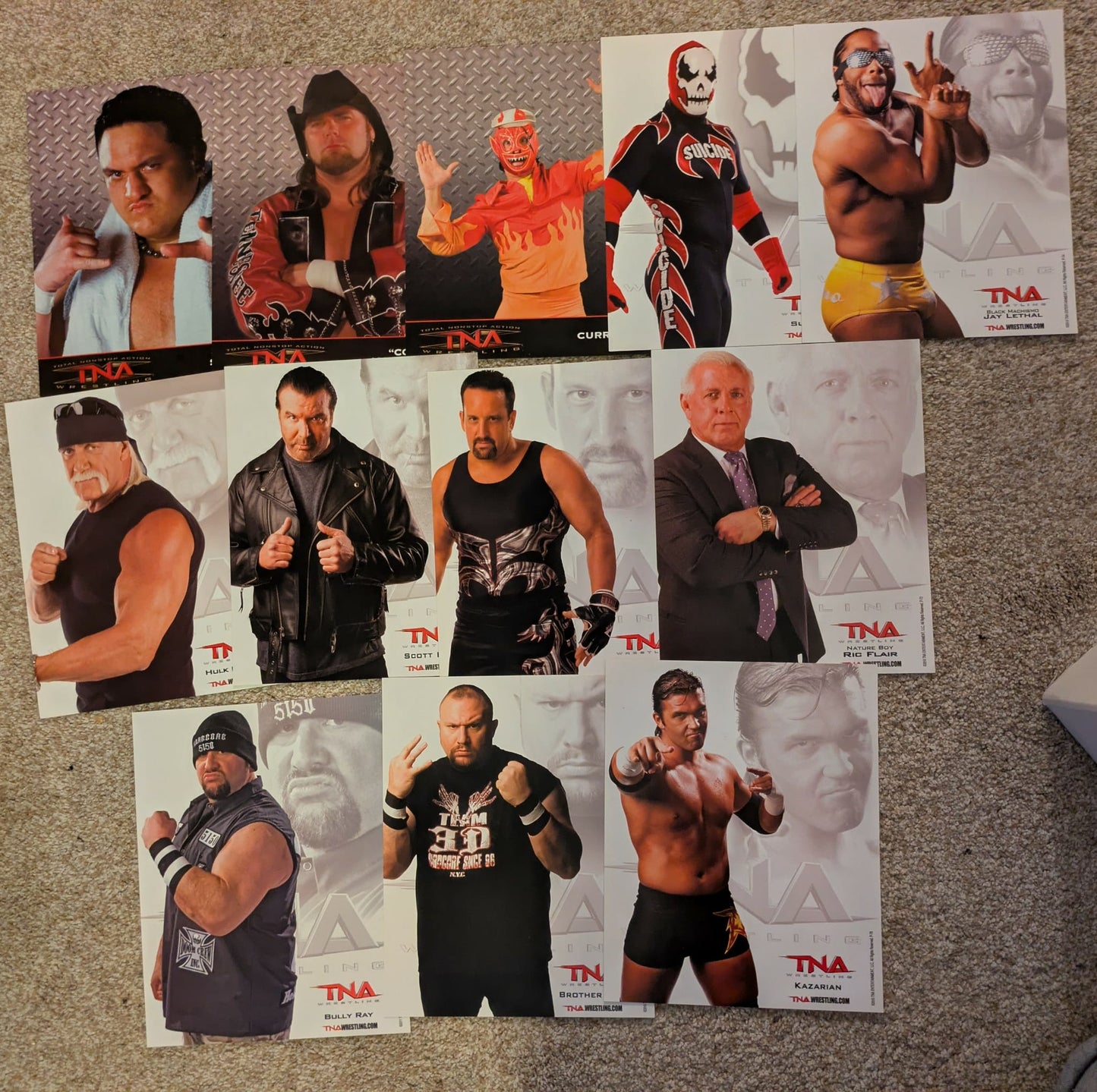 Holiday Special - TNA Official Promo Photo 12 Lot Hogan Flair Hall Dreamer + More
