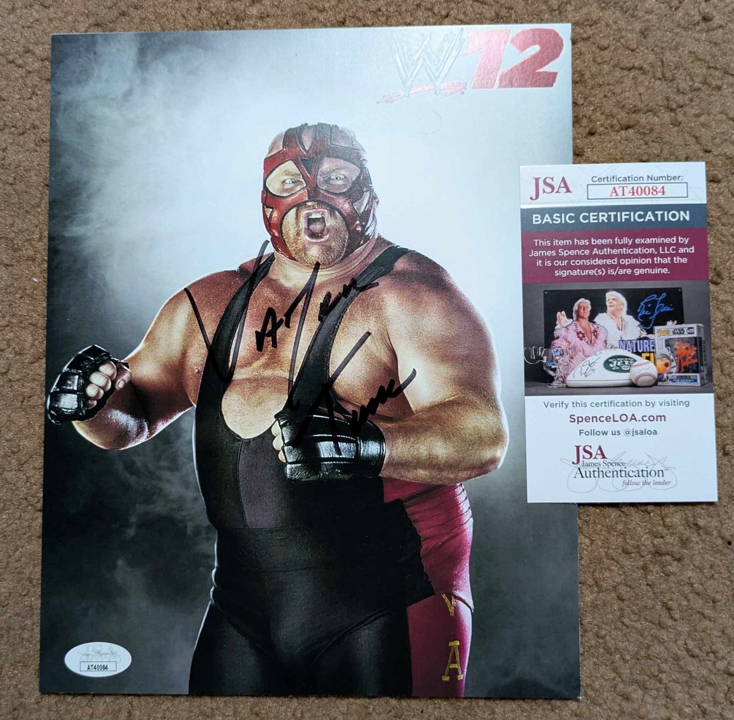 Vader Time Inscribed Signed Photo JSA COA