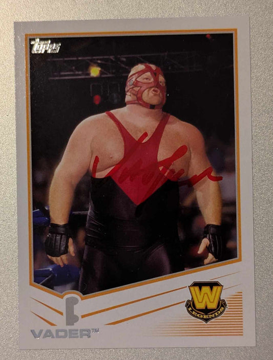 Vader 2013 Signed Topps #109 BAS Beckett COA