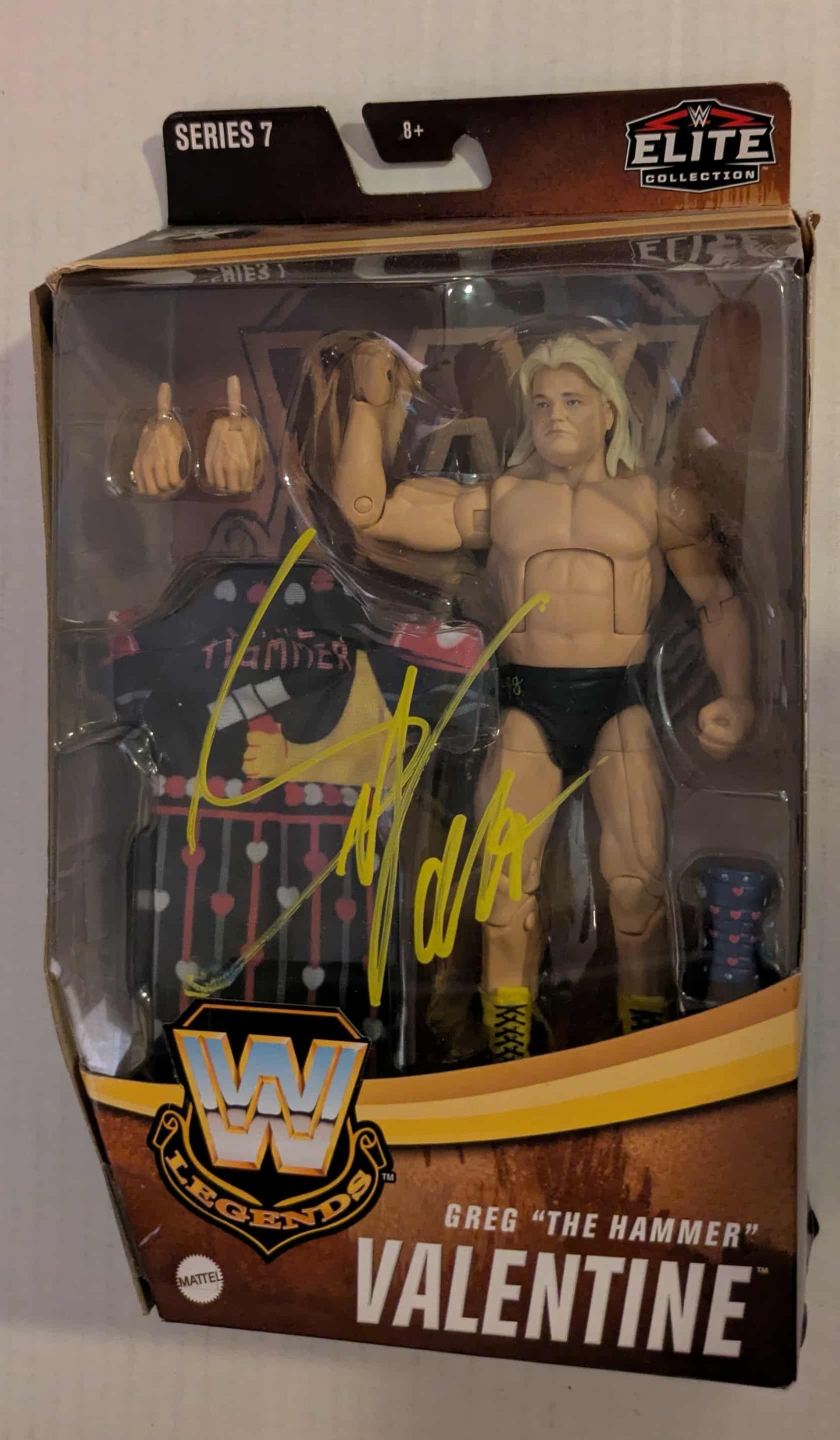 Greg Valentine Signed WWE Elite Legends Series 7 Action Figure COA