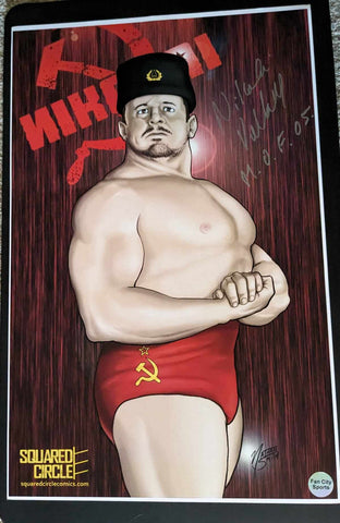 Nikolai Volkoff Signed 11x17 Photo COA