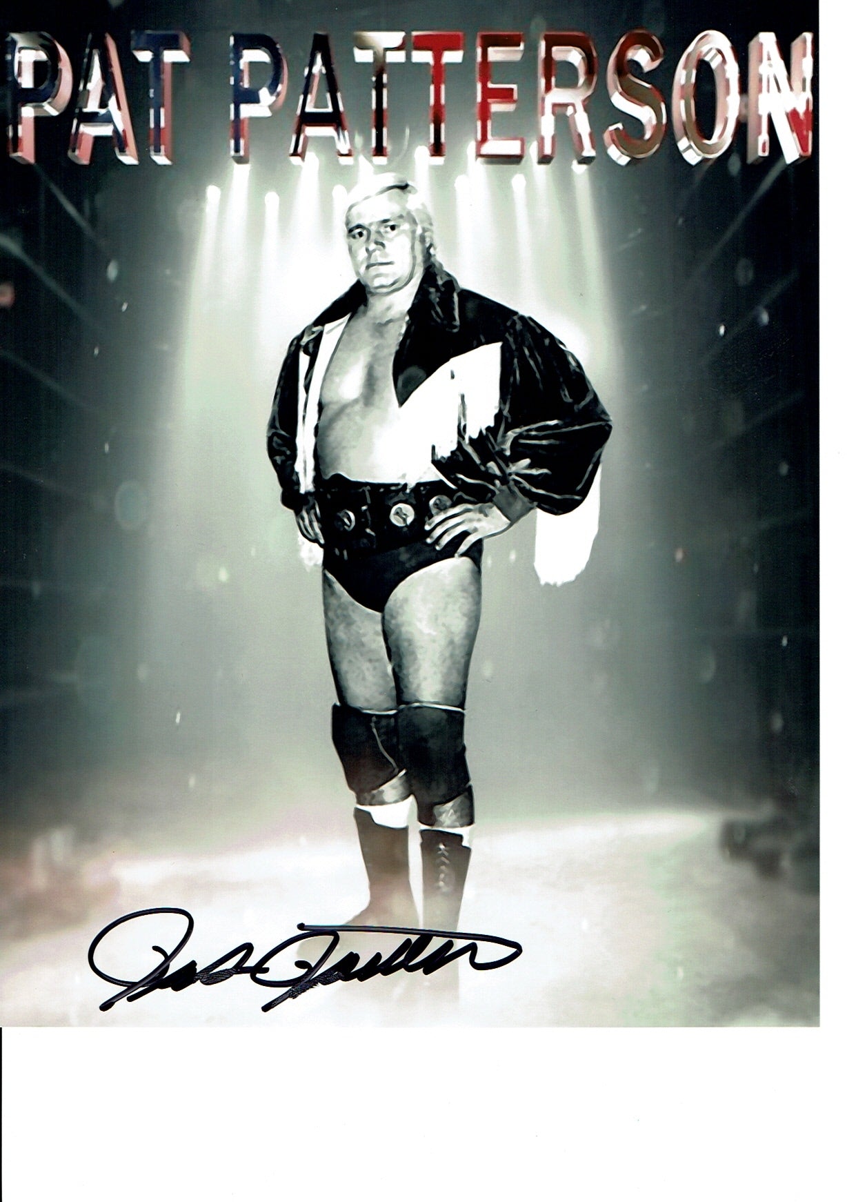 Pat Patterson Pose 1 Signed Photo COA