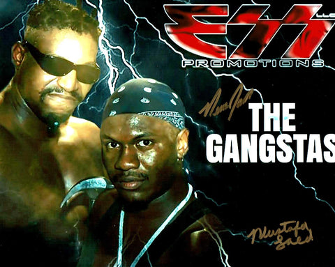 The Gangstas (New Jack & Mustafa) Dual Signed Pose 3 Photo COA
