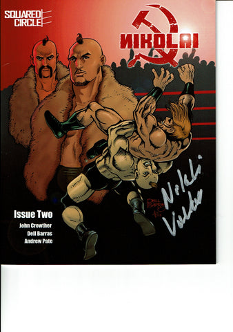 Squared Circle Comic Issue 2 Signed By Nikolai Volkoff