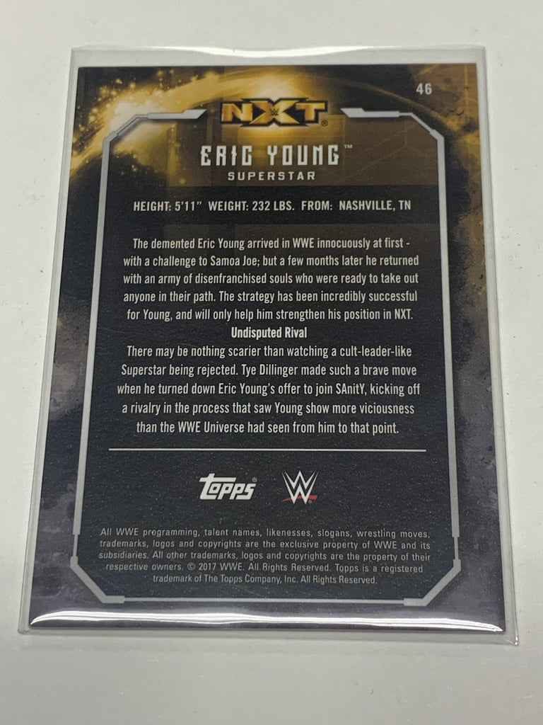 Eric Young 2017 WWE NXT Topps Undisputed Card #46 – The Wrestling Universe