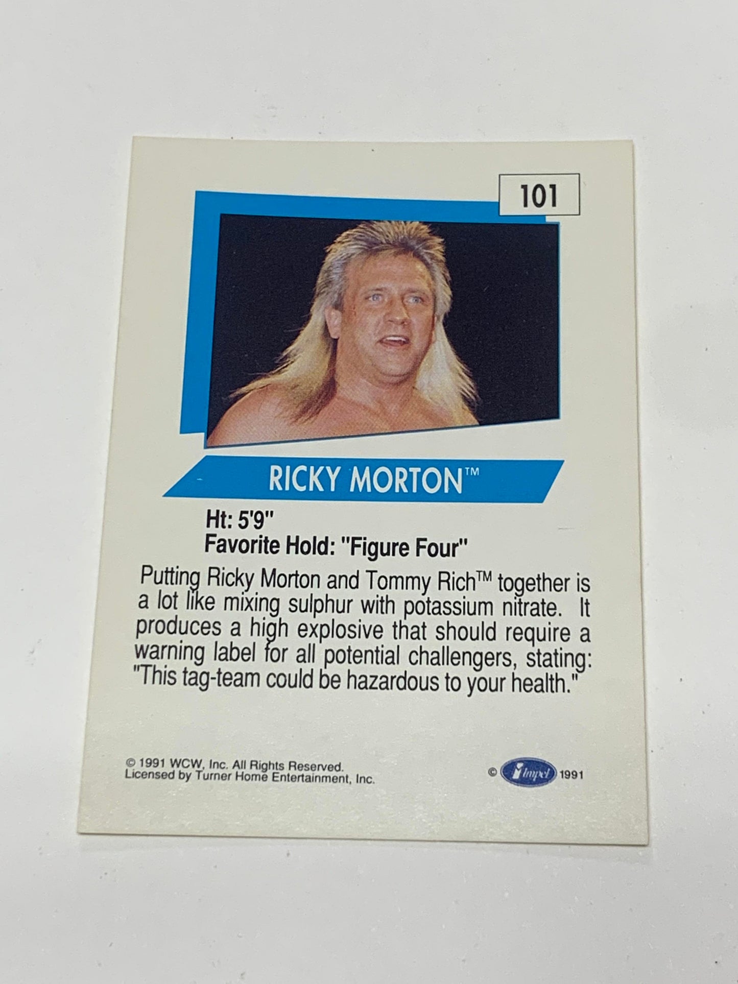 Ricky Morton 1991 WCW SIGNED Card #101
