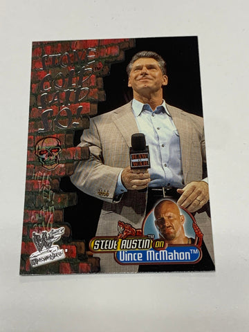 Vince McMahon 2001 WWE Fleer “Stone Cold Said So” #7