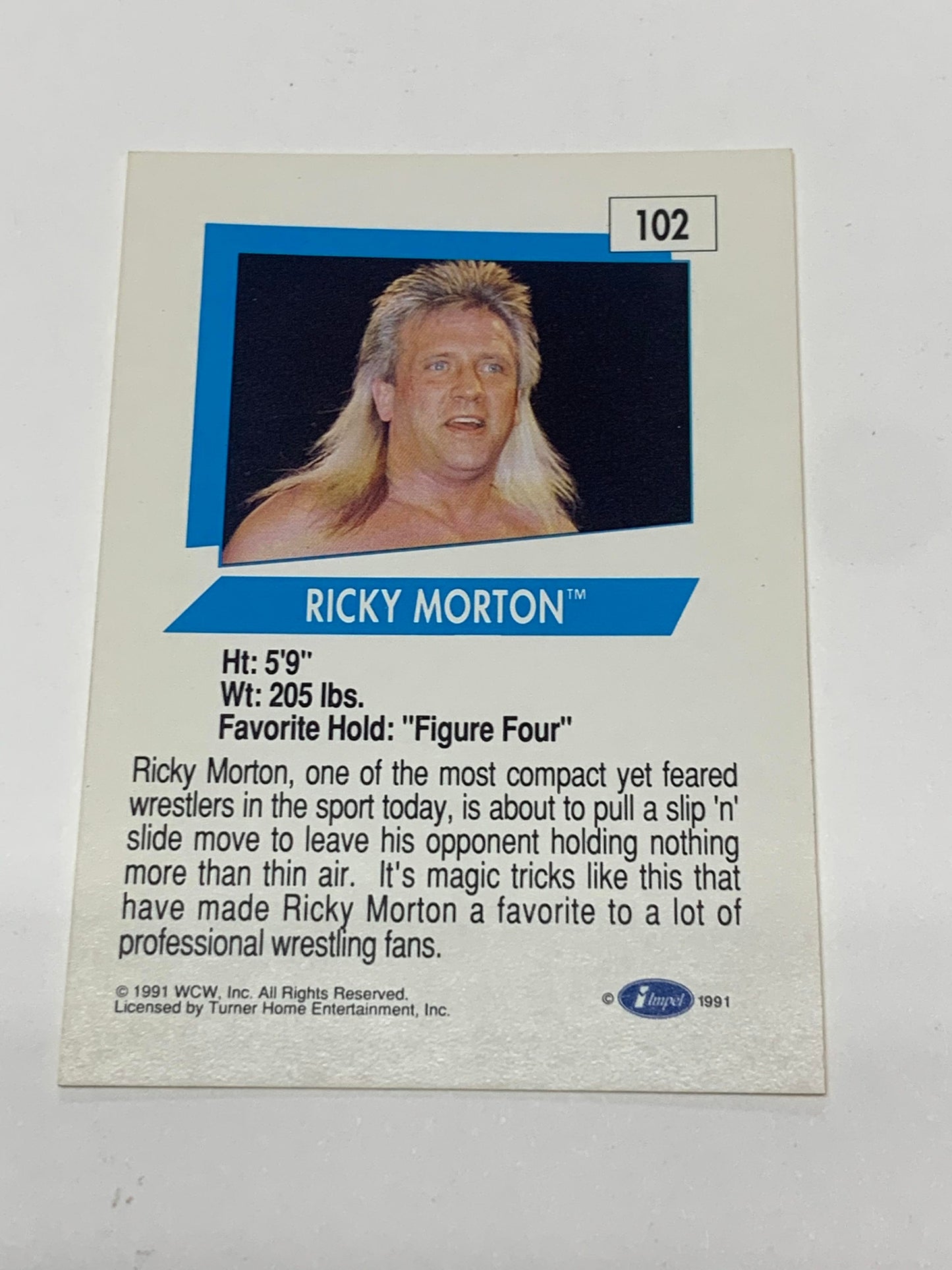 Ricky Morton 1991 WCW SIGNED Card #102