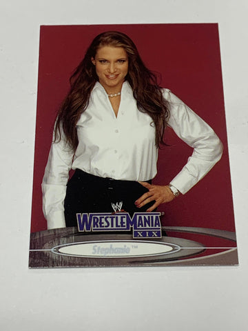Stephanie McMahon 2003 WWE Fleer “Wrestlemania 19” Card #66