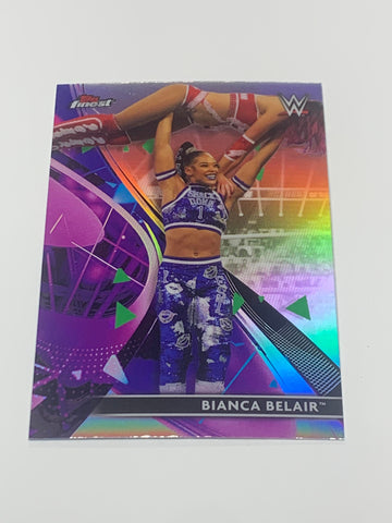 Bianca Belair 2021 WWE Topps Finest REFRACTOR Card #45