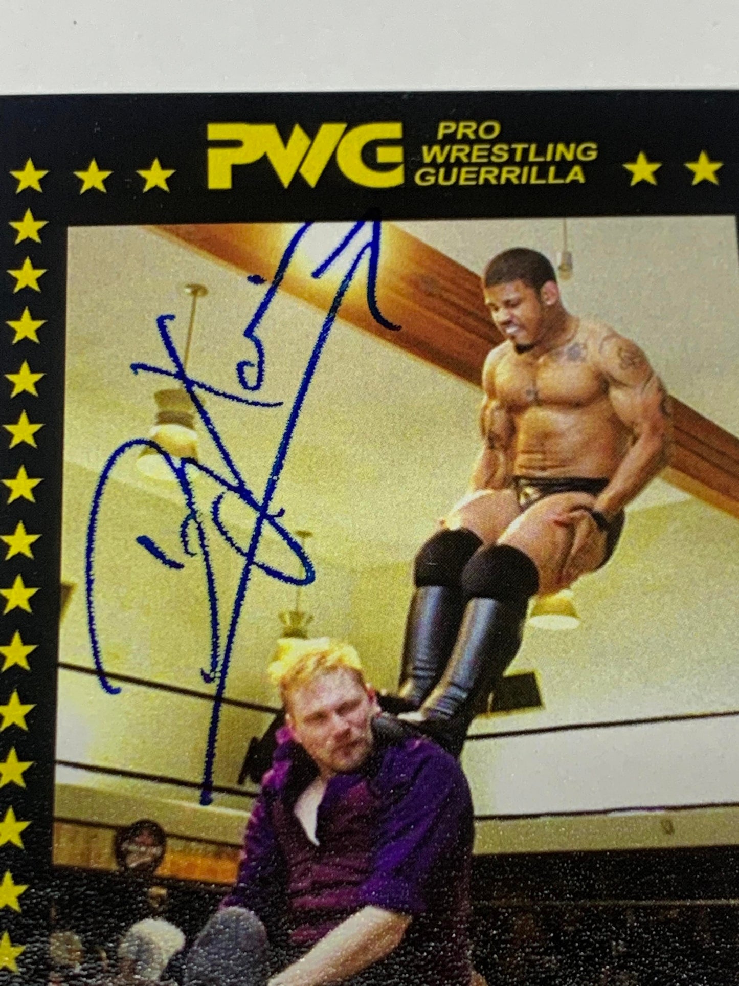Dezmond Xavier / Wes Lee 2017 ROOKIE PWG BOLA #6 Signed Autograph