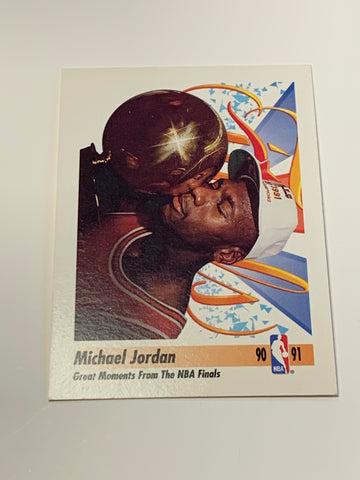 Michael Jordan 1991 Skybox NBA Finals #334 Insert Chicago Bulls 1st Ring HOF 🏆