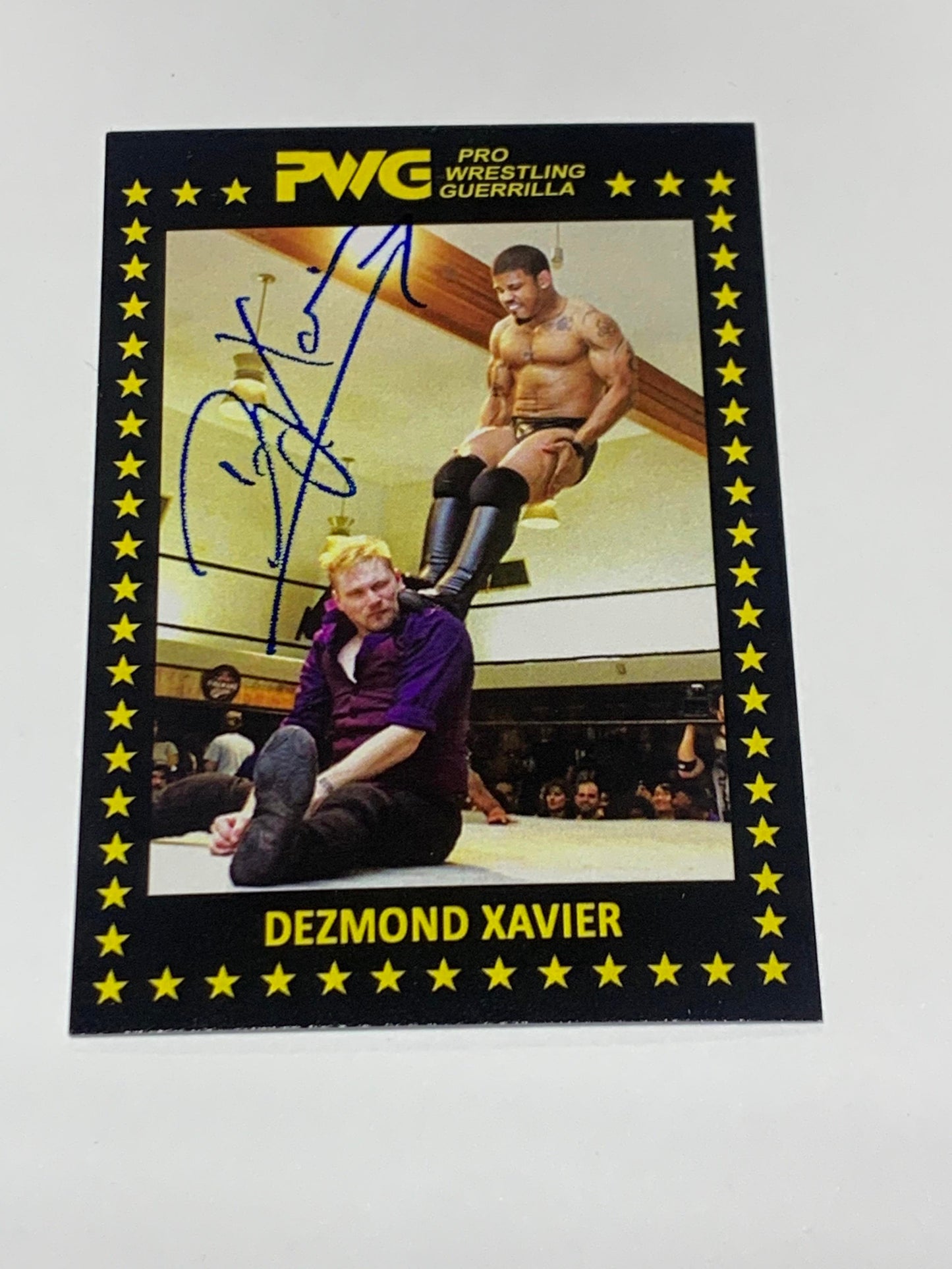 Dezmond Xavier / Wes Lee 2017 ROOKIE PWG BOLA #6 Signed Autograph