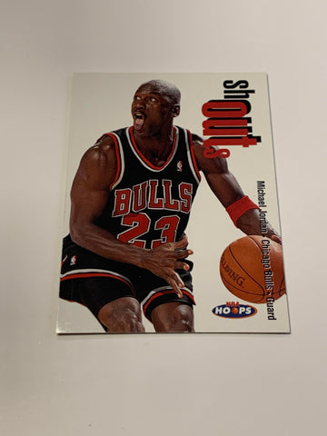 Michael Jordan 98-99 Hoops Shout Outs Insert Card #13