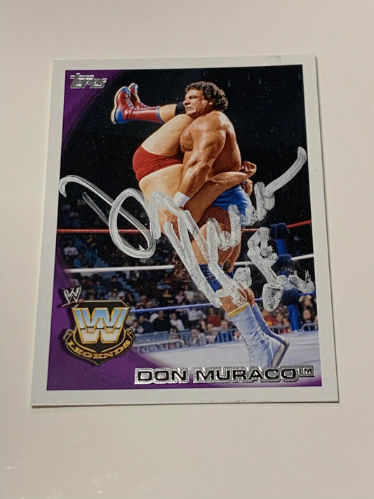 Don Muraco 2010 WWE Topps SIGNED Card #80 COA