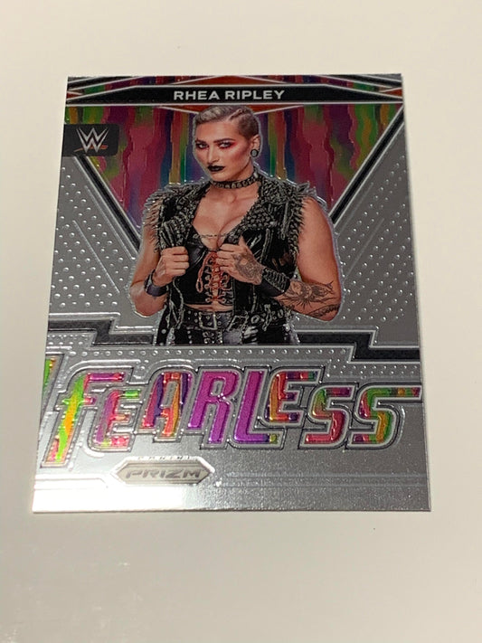 Rhea Ripley 2022 WWE Panini Prizm “Fearless” Insert Card #6