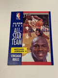 Michael Jordan Chicago Bulls 91-92 Fleer All Star Team  Card #211