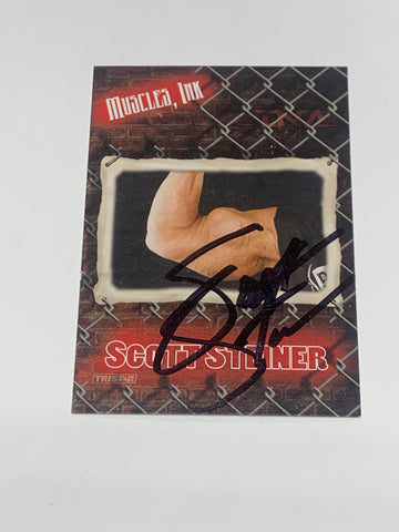 Scott Steiner 2008 Tri-Star TNA Impact “Muscles, Ink” SIGNED Card #MI-1