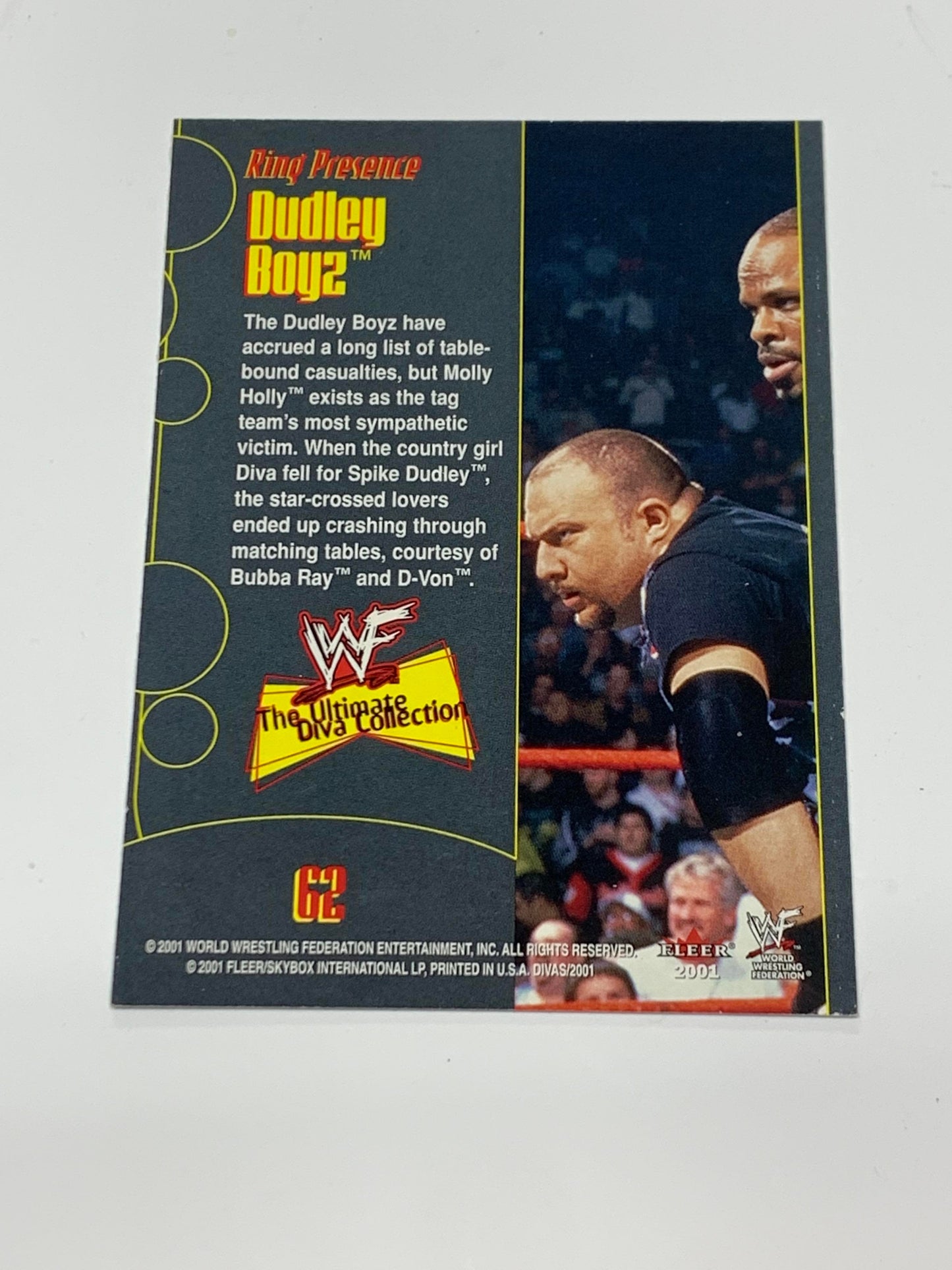 Dudley Boyz 2001 Fleer “Ring Presence” Card #62
