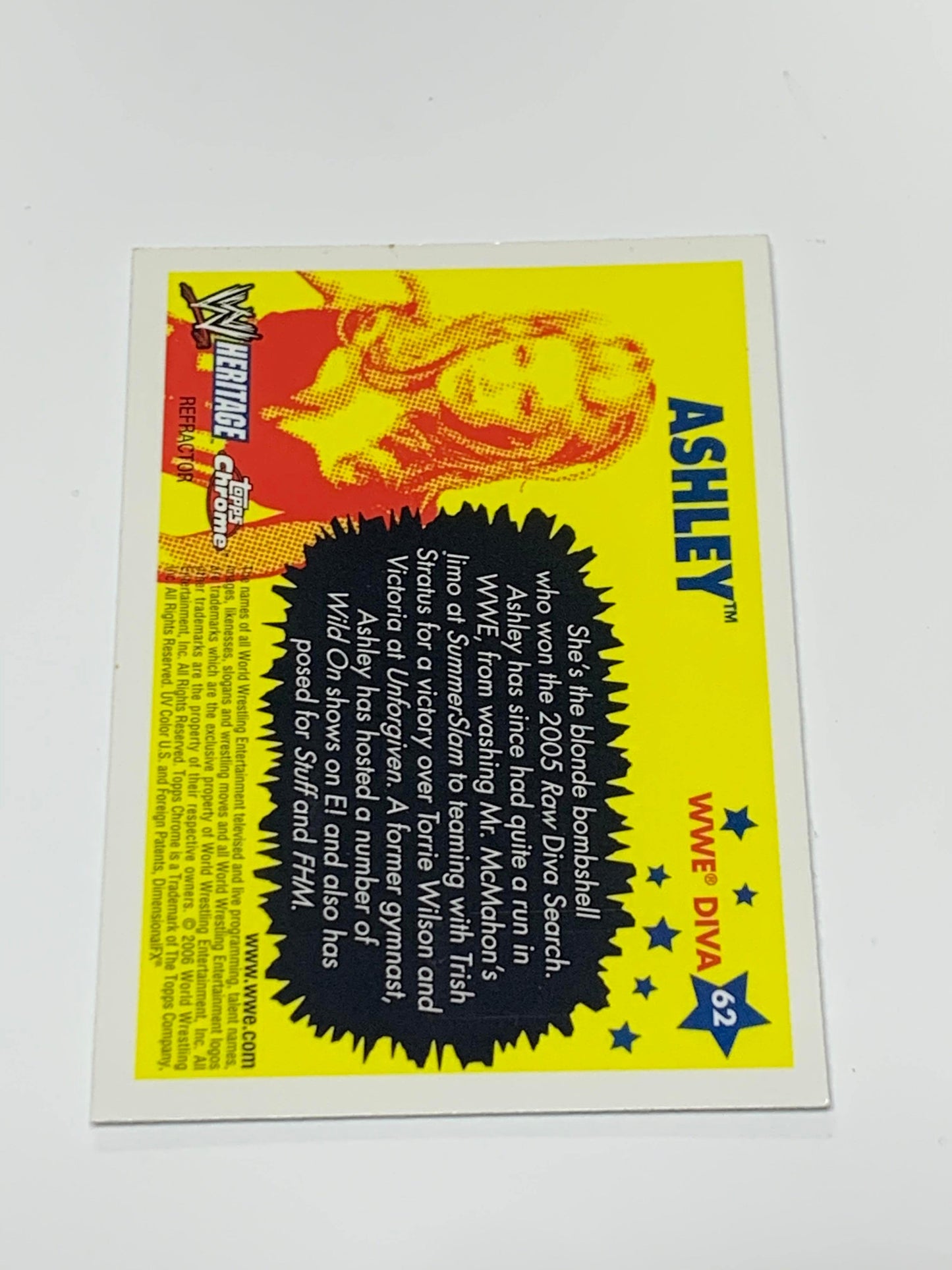 Ashley 2006 WWE Topps Heritage Chrome REFRACTOR Card #62