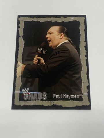 Paul Heyman 2004 WWE Fleer “Chaos” Card #27