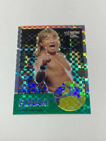 Funaki 2007 WWE Topps Chrome Heritage X-FRACTOR Card #35