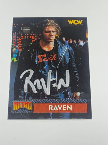 Raven 1999 WCW Topps Nitro SIGNED Card #24