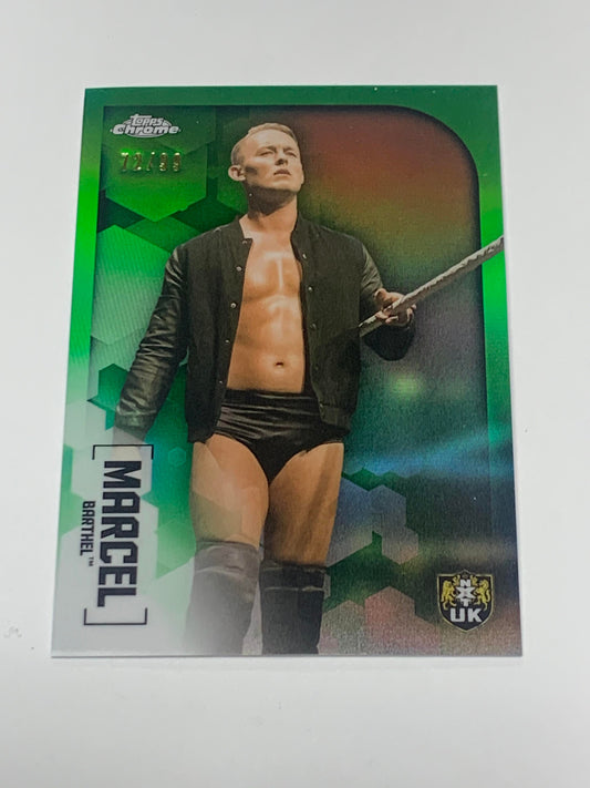 Marcel Barthel (Imperium) 2020 Topps Chrome Green REFRACTOR RC #/99