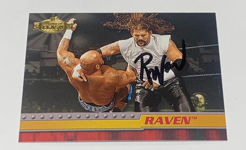 Raven 2001 WWE Fleer “Championship Clash” SIGNED Card