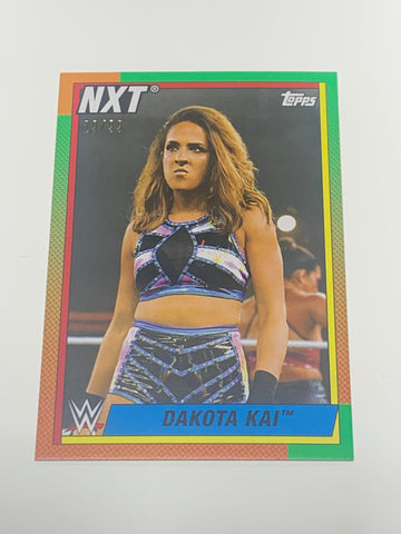 Dakota Kai 2021 WWE Topps GREEN PARALLEL 29/99