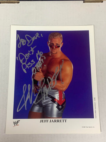 Jeff Jarrett Signed Official WWE Promo P-498