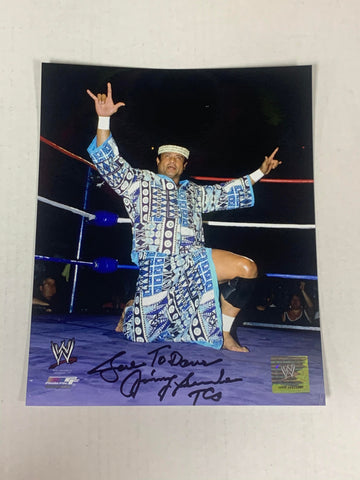 Superfly Jimmy Snuka Signed Official WWE Photo File Color Photo 2