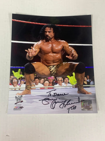 Superfly Jimmy Snuka Signed Official WWE Photo File Color Photo