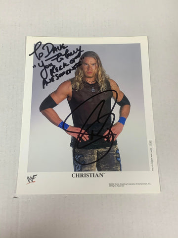 Christian Signed Official WWE Promo P-603