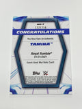 Tamina 2021 Topps Royal Rumble Event-Used Mat Relic Card
