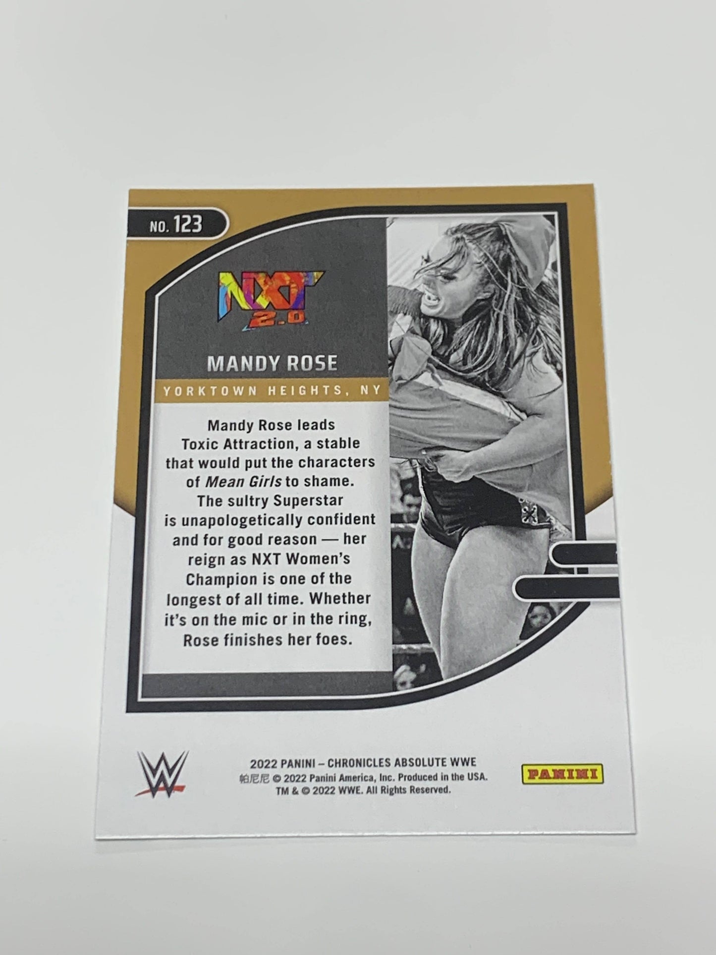 Mandy Rose 2022 WWE Panini Absolute Card #123