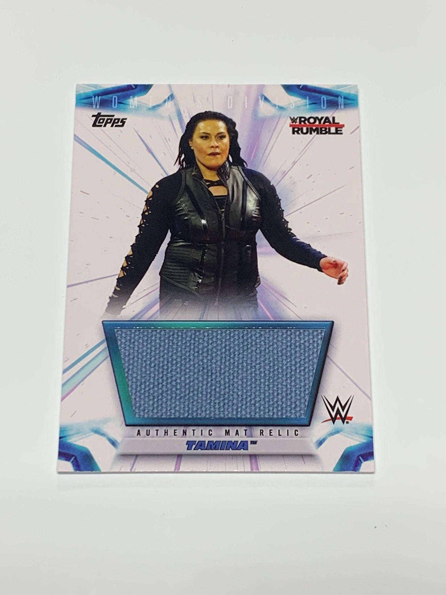 Tamina 2021 Topps Royal Rumble Event-Used Mat Relic Card #/250