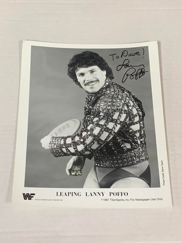 Leaping Lanny Poffo Official 1987 WWE Signed Promo