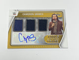 Cameron Grimes 2022 WWE NXT Panini Chronicles Absolute Tools of the Trade Triple Relic Auto Signed Card #’ed 11/99