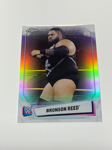 Bronson Reed 2021 WWE NXT Topps Chrome REFRACTOR Card #76 (2nd. year card)