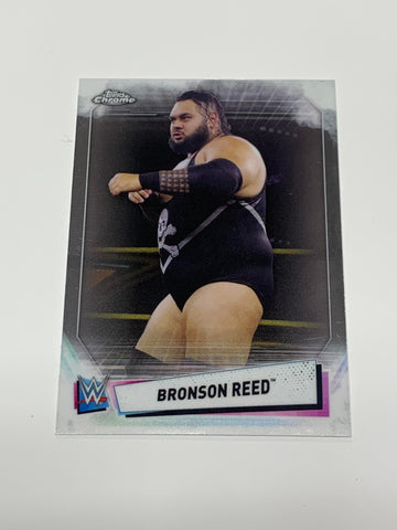 Bronson Reed 2021 WWE NXT Topps Chrome Card #76 (2nd. year card)
