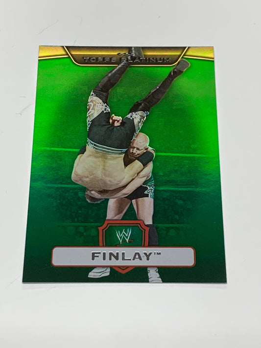 Finlay 2010 WWE Topps Platinum GREEN Parallel #/499