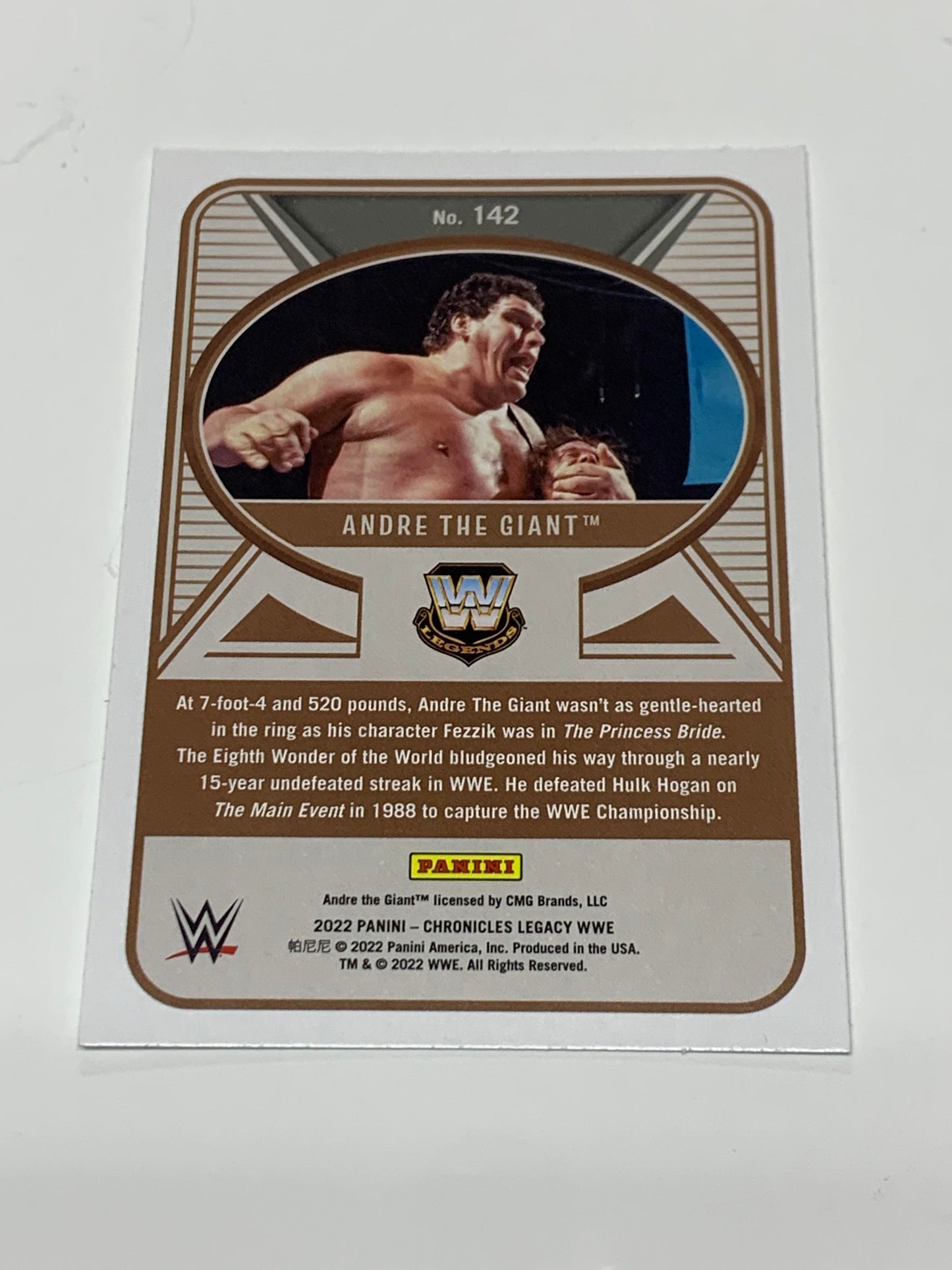 Andre The Giant 2022 Panini Chronicles Legacy Card #142