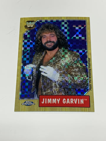 Jimmy Garvin 2008 WWE Topps Chrome Heritage X-FRACTOR Card #77